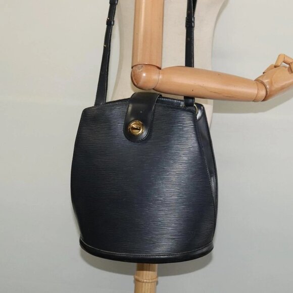 LOUIS VUITTON Epi Cluny Shoulder Bag Black M52252 LV Auth 128080 - Picture 3 of 16